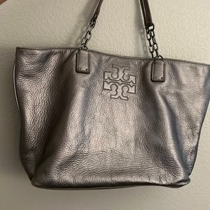 Metallic Tory Burch bag shoulder bag